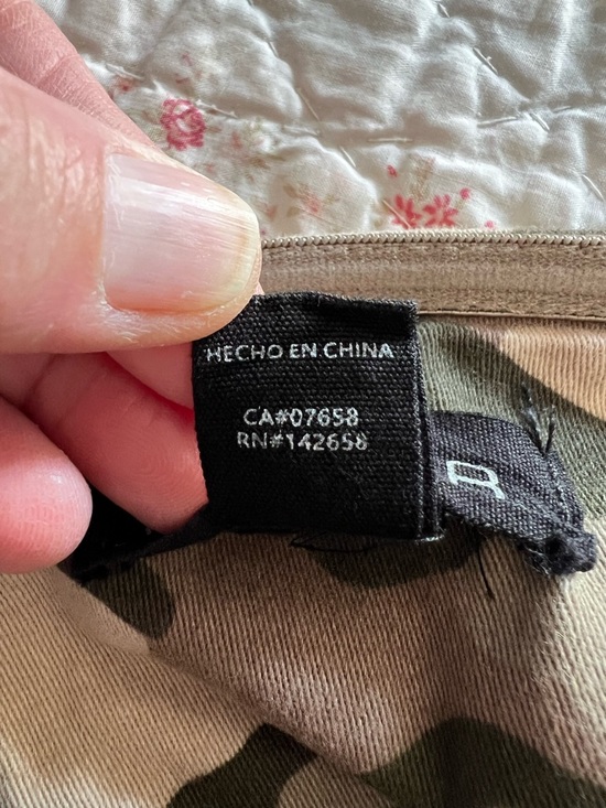 Arden B Strapless Camo Cargo Jumpsuit - Olive & Tan Size S - Picture 7 of 8